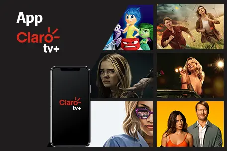 App Claro tv+ imagem ilustrativa com programações